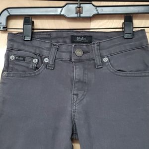 Polo Ralph Lauren 8 black gray washed Tompkins skinny jeans great condition